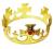 Korona Króla z klejnotami ZŁOTA plastikowa