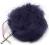 Pompon z królika 6 cm pompony fioletowy