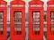 London Phoneboxes - plakat 30,5x91,5 cm