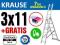DRABINY drabina aluminiowa 3x11 KRAUSE  HAK GRATIS