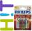 BATERIA  ALKALICZNA PHILIPS LR6  PALUSZEK 4 SZT.
