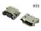Gniazdo micro USB , typu B , montażowe W1