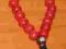 Mala - Różaniec tybetański, bordowy (na rękę)