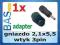 Adapter gniazdo 2,1/5,5 na gniazdo 3pin  _#15865
