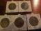 zestaw 5xhalf dollar Ag 1918,1935,43,43,44