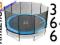 TRAMPOLINA ogrodowa 366cm 12ft Athletic trampoliny
