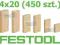 ŁĄCZNIKI DOMINO 4x20 (450 szt) FESTOOL 495661 W-wa