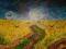 Obraz akrylowy VAN GOGH Kruki nad łanem zboża