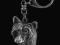 Grzywacz Chiński posrebrzany brelok do kluczy