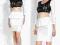 KOMPLET ELEGANCKI CROP TOP M