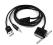 Kabel Aux Audio 3,5mm + USB do iPad, iPhone Czarny