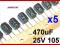 470uF 25V 105' 10x13 JAMICON [5szt] #X23J