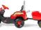 DUŻY TRAKTOR Z PRZYCZEPĄ  NA PEDAŁY WYS 24H+GRATIS