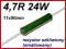 Rezystor 24W drutowy szkliwiony 4,7R [1szt] #1026
