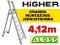 Drabina domowa mocna 10 stopniowa 4,12m ALOSS 9310