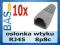 Osłonka wtyku RJ45 _ szara _ 10 sztuk