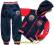 ~EKSTRA~1710 CIEPŁY dres*MY BOYS*8-ok.122/128 navy