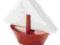 GAMAGO SERWETNIK SAILBOAT NAPKIN HOLDER ŁÓDKA RED