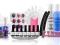ZESTAW PAZNOKCI HYBRYDOWY LAKIER UV LAMPA manicure