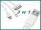 3w1 Kabel Micro USB iPhone Samsung iPod Nokia HTC