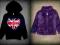 DOPO DOPO GIRLS serce + bluza misiowa 110/116
