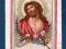 Jezus Ecce Homo obrazek św.złocony secesja 1910r