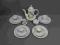PIĘKNY PORCELANOWY SERWIS KAWOWY