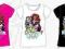 T-shirt Monster High /128cm/BIAŁA wysyłka GRATIS