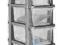 KETER REGAŁ  SYSTEM 4 SZUFLADY 44L / 4037