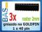 Gniazdo na GOLDPIN 1x40 pin _ raster 2mm _ 3szt