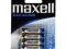 BATERIA MAXELL ALKALINE LR03 AAA MN2400 ~ 4 szt