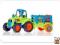Traktor z NAPĘDEM Przyczepa i zwierzęta FARMA