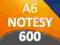 NOTESY A6 600 szt. + PROJEKT -offset- bloczki