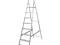 Drabina stabilna aluminiowa z ośmioma stopniami