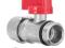 ZAWÓR KULOWY MINI 1/2 ZE ZŁĄCZKĄ NA RURĘ PEX 16