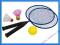 Hudora PALETKI Zestaw do gry w Badminton RAKIETKI