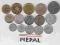 NEPAL zestaw 15 monet (4-326)
