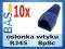Osłonka wtyku RJ45 _ niebieska _ 10 sztuk