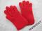 Rękawiczki dla dziewczynki czerwone 7 - 10 lat