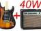 GITARA ELEKTRYCZNA +WZMACNIACZ 40W- 9 KOLORÓW+AKCE