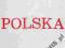 Biały ręcznik do rąk z haftem POLSKA