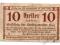 AUSTRIA NOTGELD 10 haller 1920