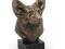 Welsh Corgi Pembroke statuetka z brązu na marmurze