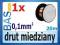 Drut miedziany _ 0,1mm _ 20m