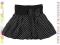 Spódnica bombka czarna w szare groszki 134