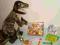 ZESTAW ZABAWEK DLA CHŁOPCA PUZZLE DINOZAUR AUTA