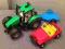 Traktor + jeep + przyczepka