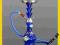 Duża Shisha 40 cm niebieska 5-5096