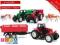 DużyTRAKTOR+PRZYCZEPA 2KOLORY ZWIERZĘTA ŚWIECI GRA