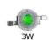 Dioda LED 3W zielona (520-525nm)